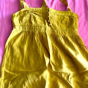 Gorgeous mustard yellow JCREW silk tank blouse sz 2